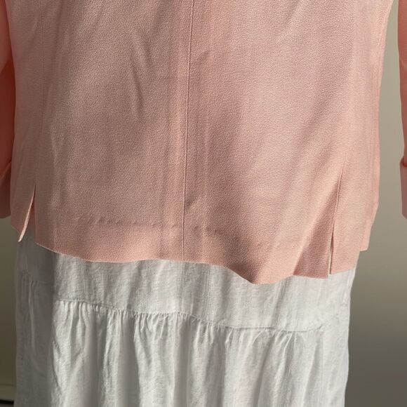 Suit jacket light peach three button by Newport News style works women’s 10 - Picture 7 of 10